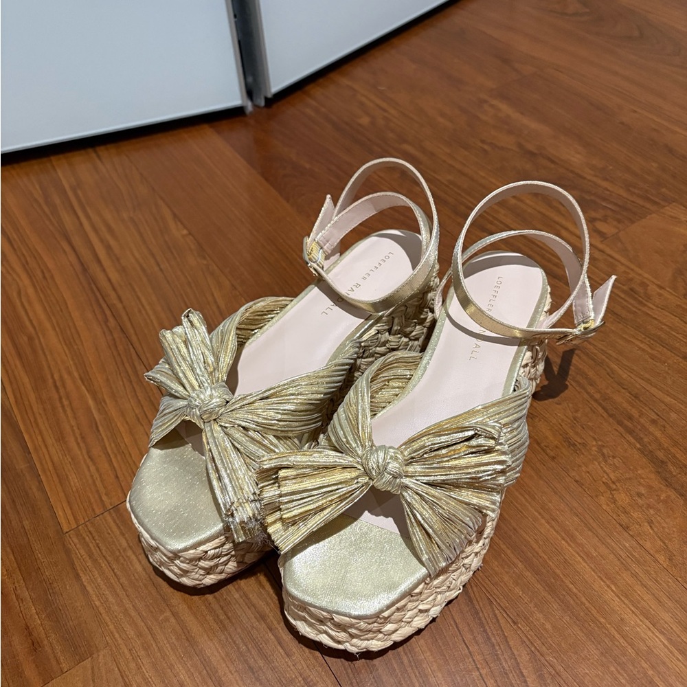 Loeffler Randall Gold Sandals